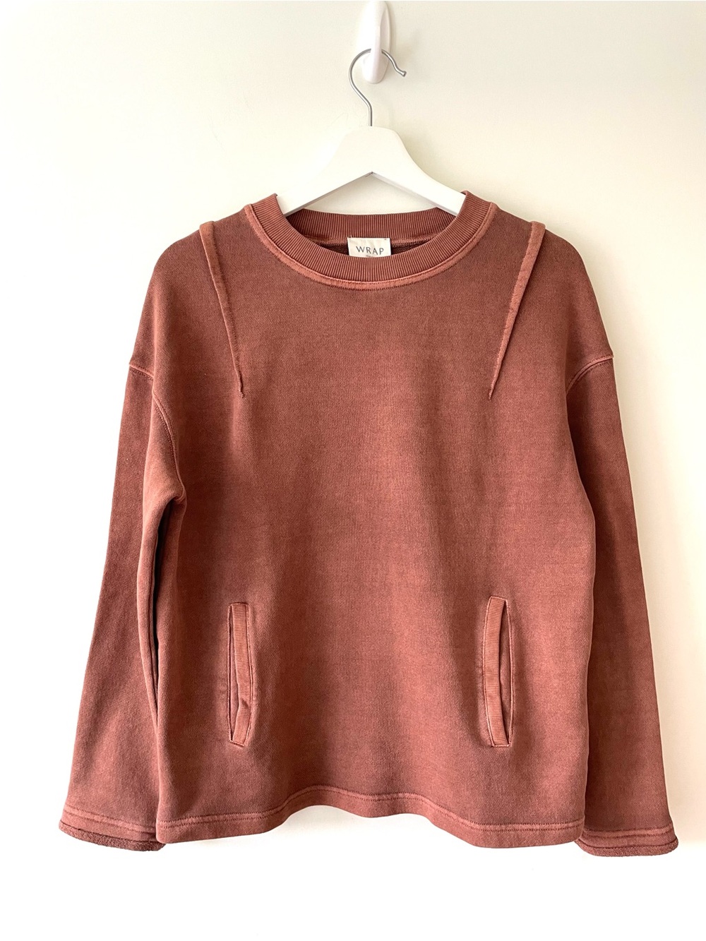 Wrap London Crewneck Sweatshirt Brown Size Small